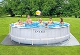 Intex 4.88m x 1.22m Chevron Prism Frame Premium Pool Set, Set-up Size: 4.88m x 1.22m (26746GN)