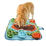 Anoudon Schnüffeldecke für Hunde, Geruchstraining Schnüffelmatten, das Intelligenzspielzeug für Hunde jeder Größe, Faltbare und waschbare Schnüffeldecke, Futtermatte 50x45cm