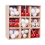 Uqezagpa 1 Box 3 cm/99 Stück Weihnachtsschmuck Urlaub Party Hochzeit Baum