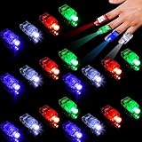 Piucrty Mitgebsel Kindergeburtstag Fingerlicht 40Pcs Kleinigkeiten Leuchtspielzeug für Kinder Mini Leuchtendes Spielzeug Geburtstag Gastgeschenke Party Gadgets Kleine Grundschule Geschenke
