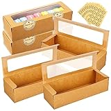 Alipis 50 Stück Boxen Macaron Box Konditorei Makronen Backen Süß Rosa Verpackung Von Bonbonschachteln Aufbewahrung Von Backvorgängen Macaron-boxen Zur Aufbewahrung Mit Kraftpapier Brown