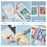 SUPERDANT Grußkarten Organizer Set Wonderful Memories Mit Weißen Punkten Schwarzer Hintergrund Kartenhalter Aus Holz Mit 2 Ring 20 Innentaschen Und Locher Für Geburtstags Und Hochzeitsgeschenke