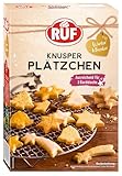 RUF Knusper Plätzchen, klassische Butter-Plätzchen Backmischung für die Weihnachtsbäckerei zu Hause, ausreichend für 3 Backbleche, zum bunten Dekorieren, 1x450g, Creme