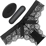Slip mit Vibrator und Fernbedienung Vibrator für unterwegs Schwarzer sexy Tanga Größe S-L fops A100