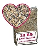 MeinWildvogel - WILDVOGEL-VITAL 30 kg Premium Ganzjahresfutter für Wildvögel und Gartenvögel mit Erdnüssen und französischen Sonnenblumenkernen. OHNE GENTECHNIK!