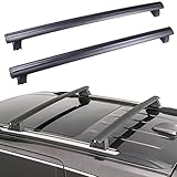 Qwldmj Dachgepäckträger für Jeep Grand 2011 2012 2013 2014 2015 2016 2017 2018 2019 2020 Cherokee Querstangen Aluminium Auto Top Gepäckträger