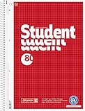 Brunnen 106783201 Notizblock / Collegeblock kariert A4 Student (80 Blatt, Recycling Engel)