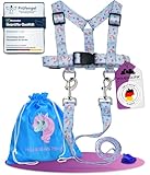 WOLKENGLÜCK® Pferdeleine Kinder [Inkl. Zubehör] | Größenverstellbare Pferdeleine zum Spielen | Pferdegeschirr mit extra Langer Leine