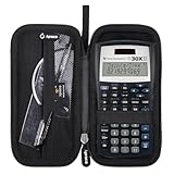 Aproca Taschenrechnertasche kompatibel mit Texas Instruments TI-30XIIS / TI-30X IIS 2-Line/Casio FX-991EX Fx-82es Plus wissenschaftlicher Taschenrechner, Aufbewahrungstasche, Schwarz (nur Gehäuse)