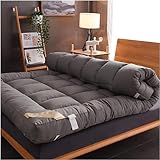 Einzelbett-Matratze, verdickt, 5 cm, weich, japanisch, Futon, tragbar, faltbar, Rollmatratze, Bettmatte für Zuhause, Camping, Sofa (150 x 200 cm) – komfortable Schlaflösung