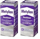 Metylan Raufaser, starker Tapetenkleister für Raufasertapete mit hoher Anfangsklebkraft, langlebiger & korrigierbarer Kleister mit Methylcellulose, 1x720g (Packung mit 2)