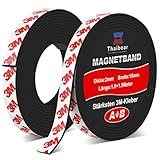Thaibear Magnetband selbstklebend A+ B, Magnetband für Fliegengitter (1.5+1.5 Meter) | Magnetstreifen mit extra starkem 3M-VHB Kleber I Magnetklebeband selbstklebend mit gegenseitiger Anziehung