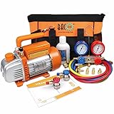 BACOENG Vakuumpumpe klimaanlage Set für HVAC/Auto AC Kältemittelaufladung, Klimaanlage Auto Befüllen Set Ideal für R134A R410A R407C