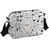 JTOUK TV-Show-Fans Geschenk Libelle Inn Stars Hohl Crossbody Bag TV-Show, Merch Lukes Diner, Geschenk, Lorelei Rory Fans Geschenk, Libelle Hkb EU