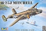 Revell 85551230003 B-25J Mitchell detailgetreuer Modellbausatz, Flugzeugbausatz 1:48, Mittel