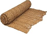 Floordirekt Böschungsmatte Nature | Erosionsschutz für Gartenarbeiten | Bis 20 m | Böschungsnetz | Hangsicherung | Kokos-Naturfasern | Witterungsbeständig (1 m x 15 m | 700 g/m²)