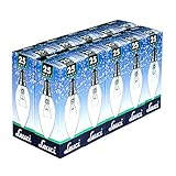 Leuci 10 x Glühbirne Kerze 25W E14 Glühlampe KLAR Glühbirnen Glühlampen Kerzen warmweiß dimmbar (25 Watt)