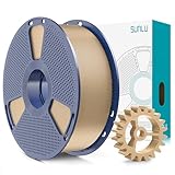 SUNLU PLA+2.0 Filament 1.75mm, Upgrade PLA Plus 3D Drucker Filament, Stärker und robuster, High Speed PLA+ Filament, Maßgenauigkeit +/-0,02mm, 1KG 3D Druck PLA+ Filament, Eiche