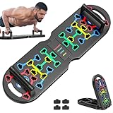 KUYOU Liegestützgriffe Liegestützbrett Set T6 Push Up Board Verbessertes Konzept 2024 Liegestütze Brett Liegestützgriffe