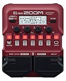 ZOOM B1 FOUR Kompaktes Bass-Multieffektgerät mit Looper, Drum-Machine, 70 Effekten & Stimmgerät für Live & Recording, Bühne & Studio, rot