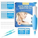 ALKURA Auto Tool Kit Skin Tag Remover, Hautmarken-Entferner-Set, Doppelseitiger Hautmarken, Warzen Entfernen, Hautanhängsel Entfernen für Alle Körperteile, Entferner mit 40 Bändern
