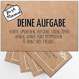 Just Married by snaPmee - Hochzeitsspiel mit 108 Aufgaben für Gäste & Brautpaar - 10 Kategorien - Kraftpapier