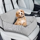 Otauoaea Hunde Autositz, Waschbarer Hundeautositz Hundesitz Kleine Hunde, Autositz Hund Rückbank, Hundebett Auto, Hundekorb Auto mit Sicherheitsgurt & Hundekissen & Aufbewahrungstaschen