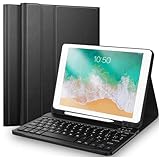 EYERIYO Schutzhülle mit Tastatur iPad 9.7, Slim Cover Pencil Ständer mit italienischer Bluetooth QWERTY Tastatur für iPad 6a/5. Generation-2018/2017, iPad Air 2/1-2014/2013
