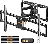 Perlegear TV Wandhalterung Schwenkbar für 42-84 Zoll Fernseher, Neigbar Ausfahren Wandhalterung Fernseher, TV Halterung Max Gewicht 60kg, VESA 200x100 zu 600x400mm