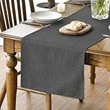 Artoid Mode Grau Frühling Tischläufer, Herbst Abwaschbar Küche Esstisch Tisch Dekoration Drinnen Urlaub Party Dekor 40x140 cm