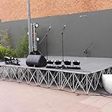 Tragbares Bühnenplattform-Set mit Aluminiumerhöhung und Sicherungsstiften für einfache Montage und Transport bei Veranstaltungen