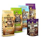 Wolfsblut - Probierpaket - Mixpaket Trockenfutter klein - 4 x 500 g & 225 g - Getreidefreies Hundefutter