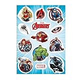Dekozauber24 Avengers Essbare Muffinaufleger, 13 Stück, Tortendeko Muffin Cupcake Kindergeburtstag, vegetarisch, Superheld Party Deko Marvel