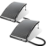 Herrselsam Poolheizung Solar 2 Sets, Solarheizung Pool 113 x 69 x 35 cm, Sonnenkollektor Pool Anschluss Ø 32-40mm, Höhenverstellbar Pool Heizungen Solar für Schwimmbad, Gartendusche