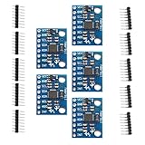 5 x GY-521 MPU-6050 Modul, 3 Axis Accelerometer Gyroscope Module 6 DOF 6-axis Accelerometer Gyroscope Sensor Module 16 Bit AD Converter Data Output IIC I2C,und Beschleunigungssensor kompatibel mit Ard