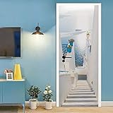 workid 3D Türtapete Türfolie selbstklebend TürPoster PVC Türaufkleber Fototapeten Ozean 90x200