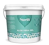 1KG Reines Aloe Vera Gel – von Nurifi - Veganer-freundlich - Keine Duftstoffe/Parabene - Nicht fettend & geruchlos - Natürliche Feuchtigkeitscreme für Haut & Haar - Keine Tierversuche
