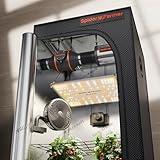 Spider Farmer Growzelt Komplettset SF1000 Grow Light Dimmbarer LED Grow Lampe Vollspektrum Samsung LM301H EVO Diodes GrowZelt Kit Komplettes 70x70x160cm Hydroponics Growing Tent Set Belüftungssystem