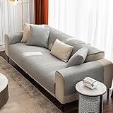 MLCYYJS Dekorative Kissenbezüge mit rustikaler Leinenstruktur, weich, massiv, rechteckig, Grau, 30,5 x 50,8 cm, 2 Stück