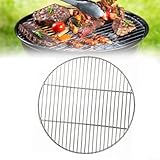 Grillrost Camping Grill, Edelstahl BBQ Gitter für Outdoor Kochen Camping und Picknicks, Holzkohleofen Rund BBQ Grillnetz (30 cm)