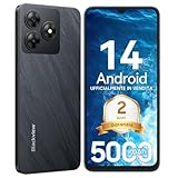 Blackview Wave 8C Smartphone Ohne Vertrag, 6GB+64GB/2TB SD, Octa Core 6,56' HD+, Akku 5000mAh, 13MP+8MP Kamera, 4G Dual SIM Handy Ohne Vertrag Günstig Simlockfreie, GPS/2 Jahre Garantie
