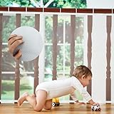 3 Meter Treppenschutznetz,Sicherheitsnetz für Kinder,Treppengeländer Sicherheitsnetz,Treppe Geländer Zaun Mesh,Treppennetz,Safety Net,Baby Balkonnetz,Treppen Schutznetz(3m x 78cm)