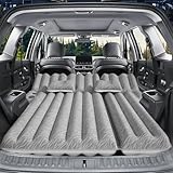 Vino Cove Auto Luftmatratze für SUV 183x124x10 cm, Beflockung Oberfläche Auto Matratze mit 2 Kissen, Aufblasbaren Autobett für Kofferraum Tragbares Schlafpad für Reisen Camping Zuhause