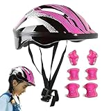 Skaten Schutzausrüstung Kinder - Sportprotektoren Für Kleinkinder,Leichter Weicher Helm Mit Ellbogen- & Knieschützern Für Kinder 3-10 Jahre, Roller, Fahrrad, Ski & Snowboard