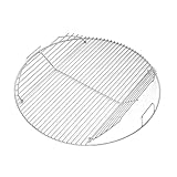 7436 54,6CM Rund Grillrost Klappbarem für Weber 57CM Holzkohlegrills,Grillrostersatzteil für Weber One-Touch Wasserkocher PCH835, Gourmet System,Bar-B-Kettle,Master-Touch,Smokey Mountain Cooker Smoker