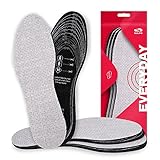 SULPO 3 Paar Aktivkohle Einlegesohlen gegen Schweissfüsse - für frische Schuhe und Füße - komfortable Schuheinlagen - leicht und handwaschbar - Einlagen zum Zuschneiden