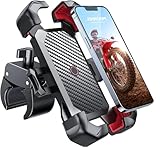JOYROOM 2025 Handyhalterung Fahrrad, [1s Auto-Sperre][100mph Militär Anti-Shake] Handyhalterung Motorrad, [5s Install] Universal Lenker Holder für iPhone 16 Samsung S24, Alle 4,7‘’-7' Smartphone