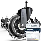 HOLKIE Bürostuhl Rollen 11x22 mm Ersatzrollen für Schreibtischstuhl aus Gummirollen für Hartbodenrollen 5er-Set robuste Rollerblade-Rollen für Stühle als Ersatz für Computer-Gaming-Stuhlmatten