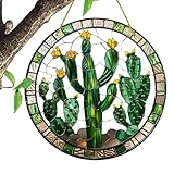 Pflanzen-Sonnenfänger, Fensterpflanzen-Sonnenfänger - Hängendes Ornament Fenster | Fensterdekoration unseren Sonnenfänger, gebeizte Acrylfenster-Kaktus-Sonnenfänger für die Wanddekoration zu Hause