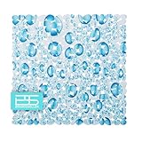 Brandsseller Duschmatte rutschfest 53x53 cm – PVC Duscheinlage mit Saugnäpfen, waschbar, antibakteriell & schimmelresistent – Antirutschmatte für Dusche – Design: Tropfen